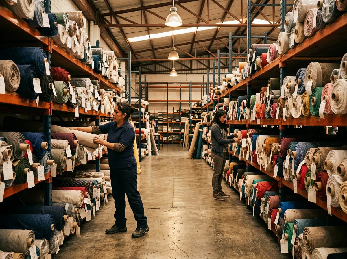 Interior de negocio textil